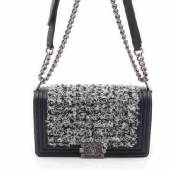 💯 💎Authentic💎CHANELl LeBoy Braided Tweed - Picture 3 of 12